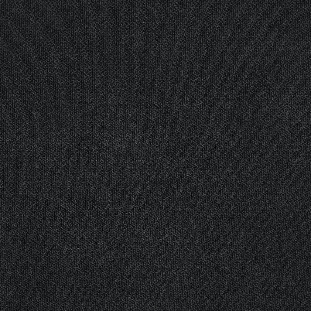 Walker Edison | Canapé d'angle moderne en chenille noire avec pouf