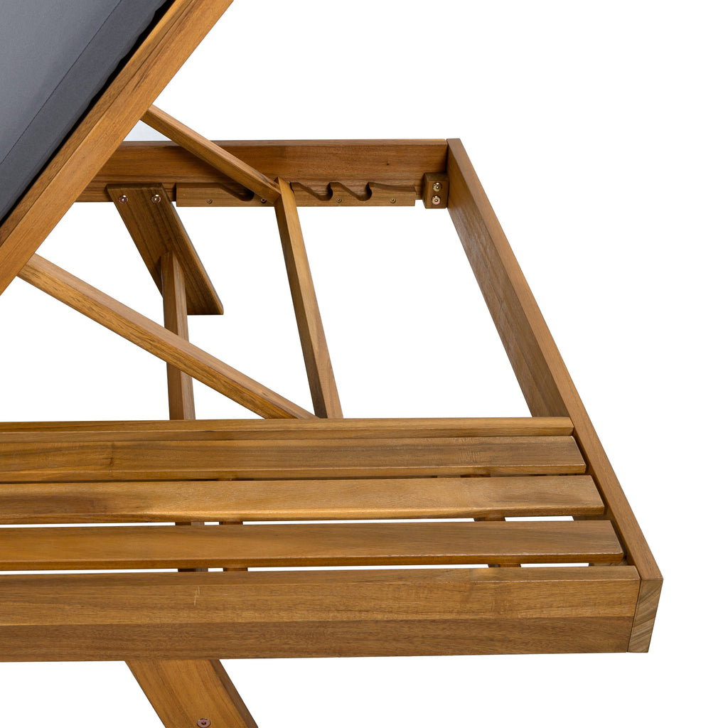 Walker Edison | Bain de soleil en teck