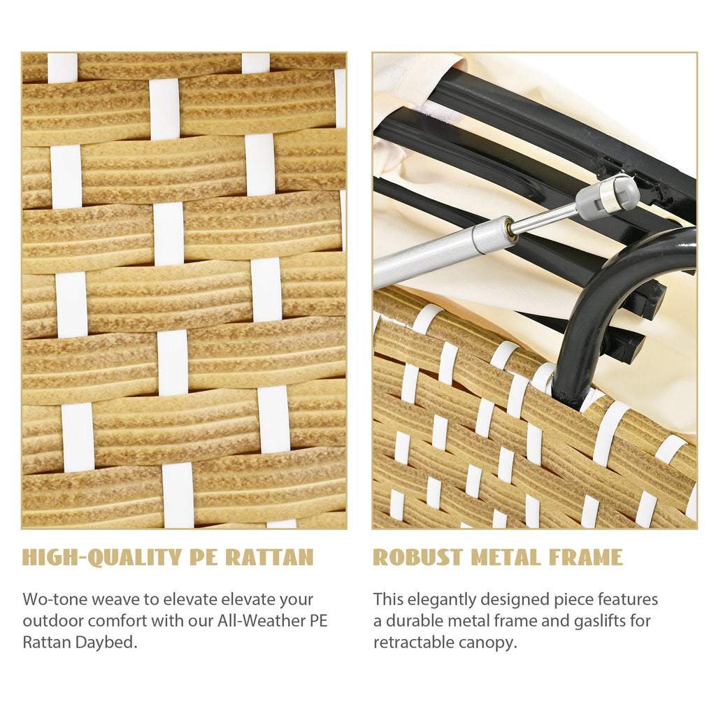 Walker Edison | Ensemble de canapés de jardin modulaires ronds pour bain de soleil