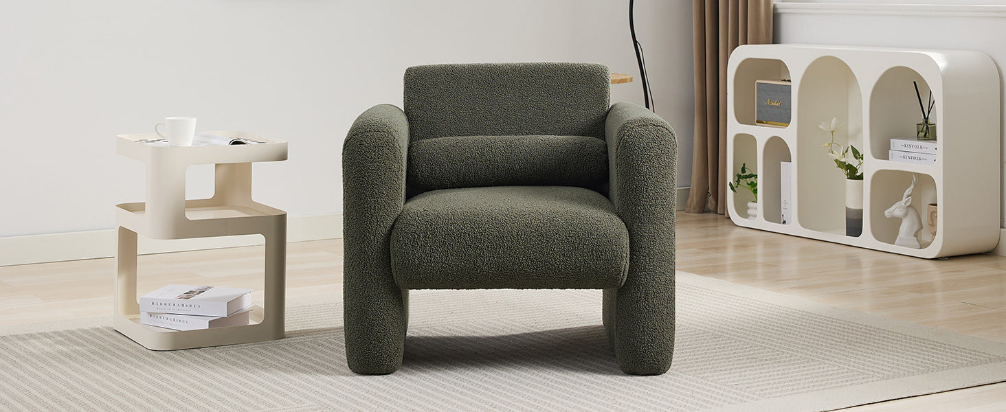 Walker Edison | Fauteuil d'appoint Sherpa Modern Cloud