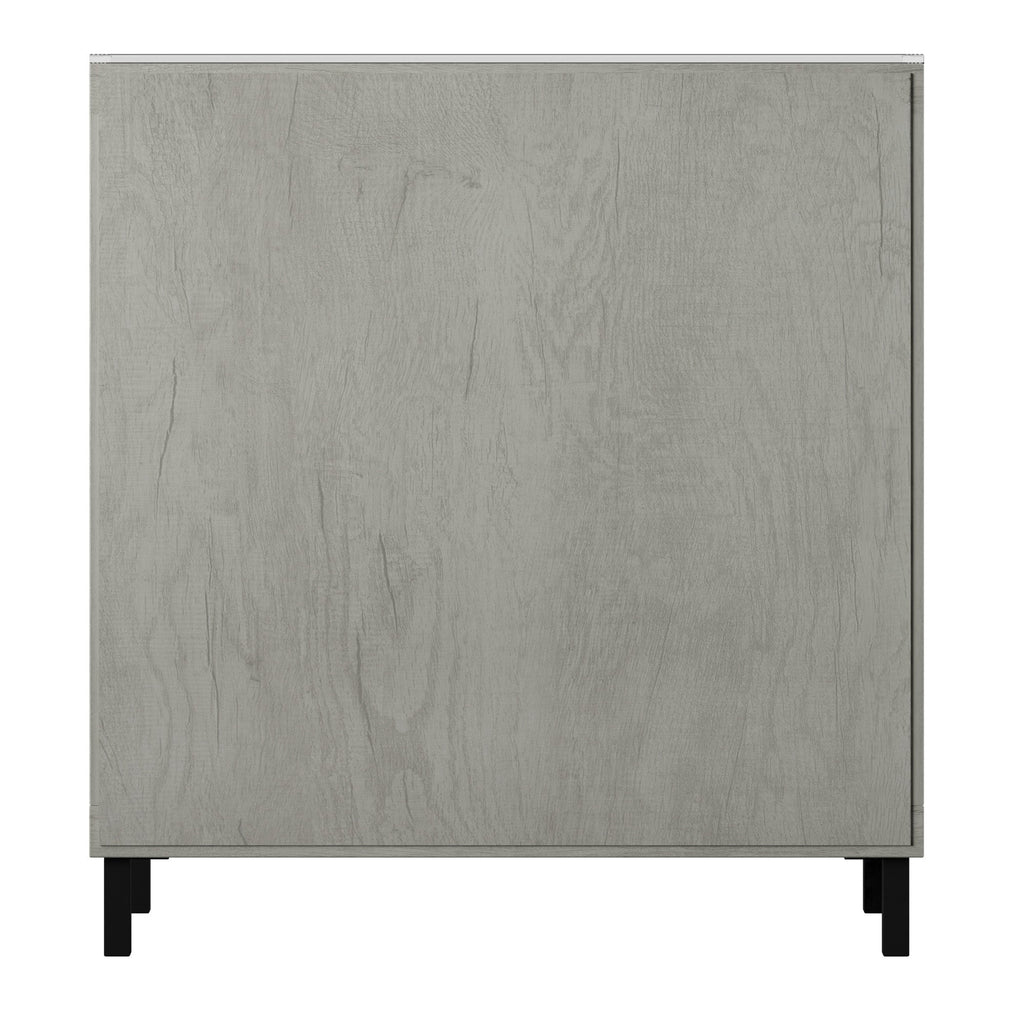 Meuble d'entrée à portes miroir finition antique