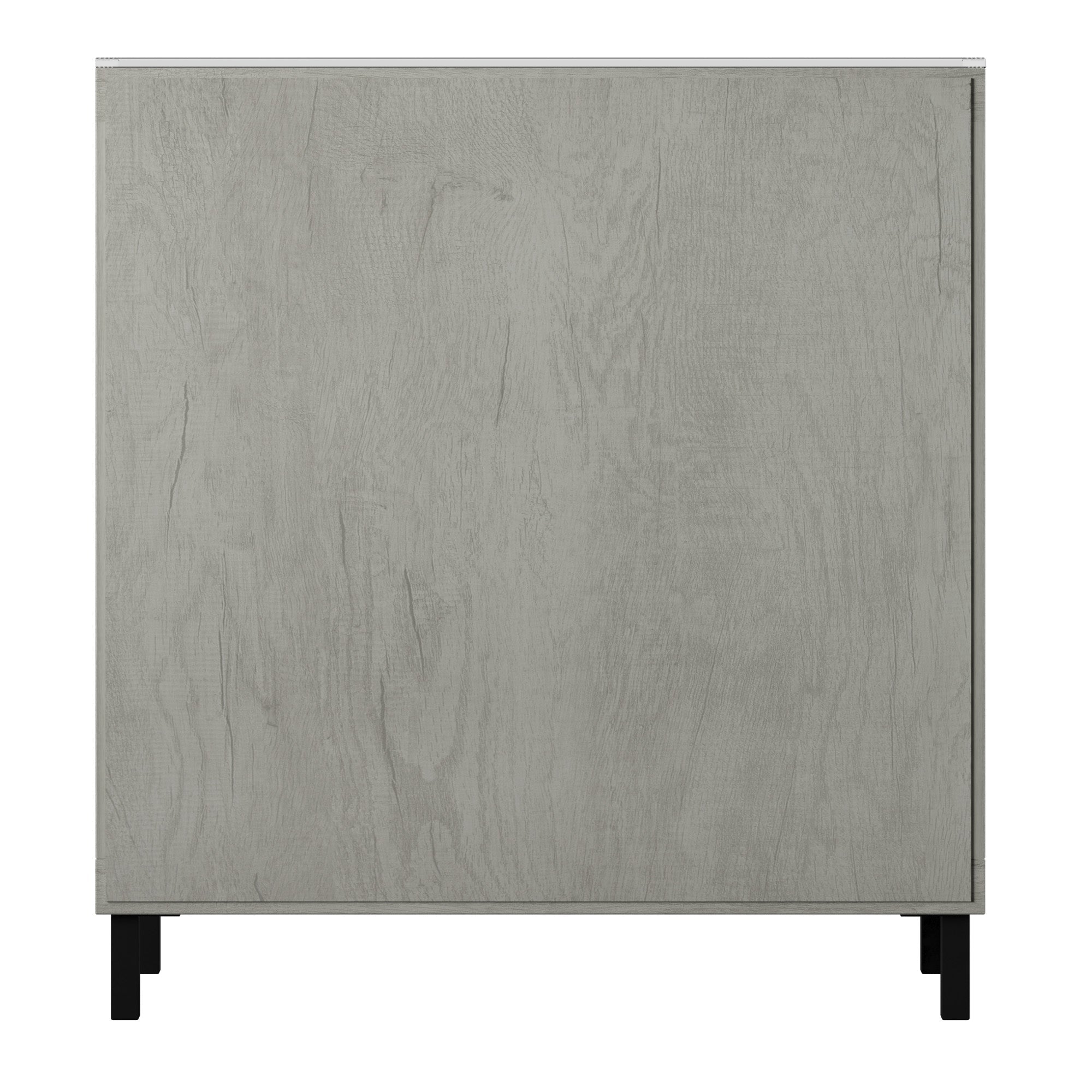 Meuble d'entrée à portes miroir finition antique