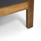 Walker Edison | Ensemble de canapé deux places d'extérieur en teck Rope Design