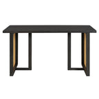 Ensemble de table et chaises de style campagnard en rotin bohème 7 pièces pour 6 personnes