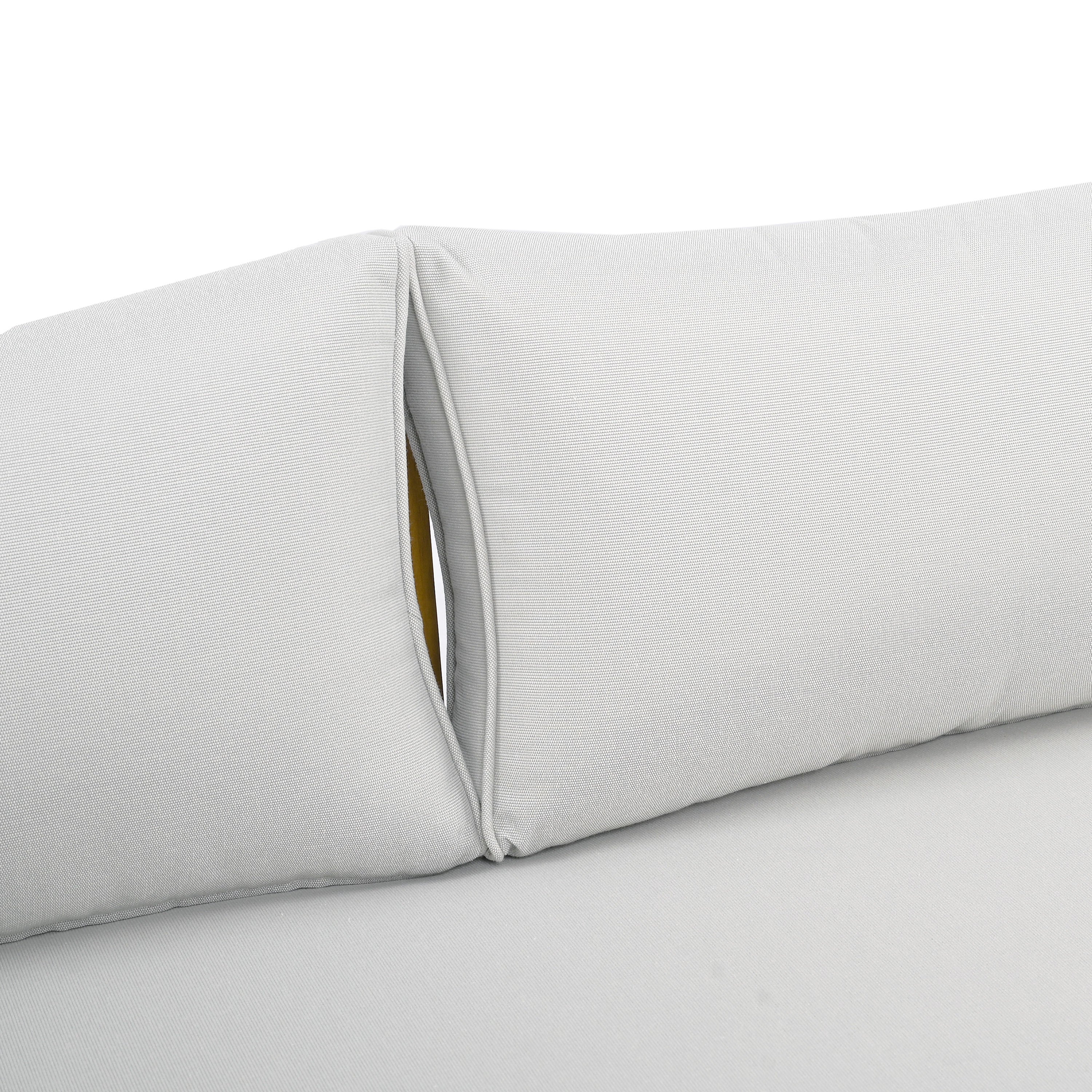 Walker Edison | Lit de jour moderne d'extérieur en teck et rotin avec assise profonde