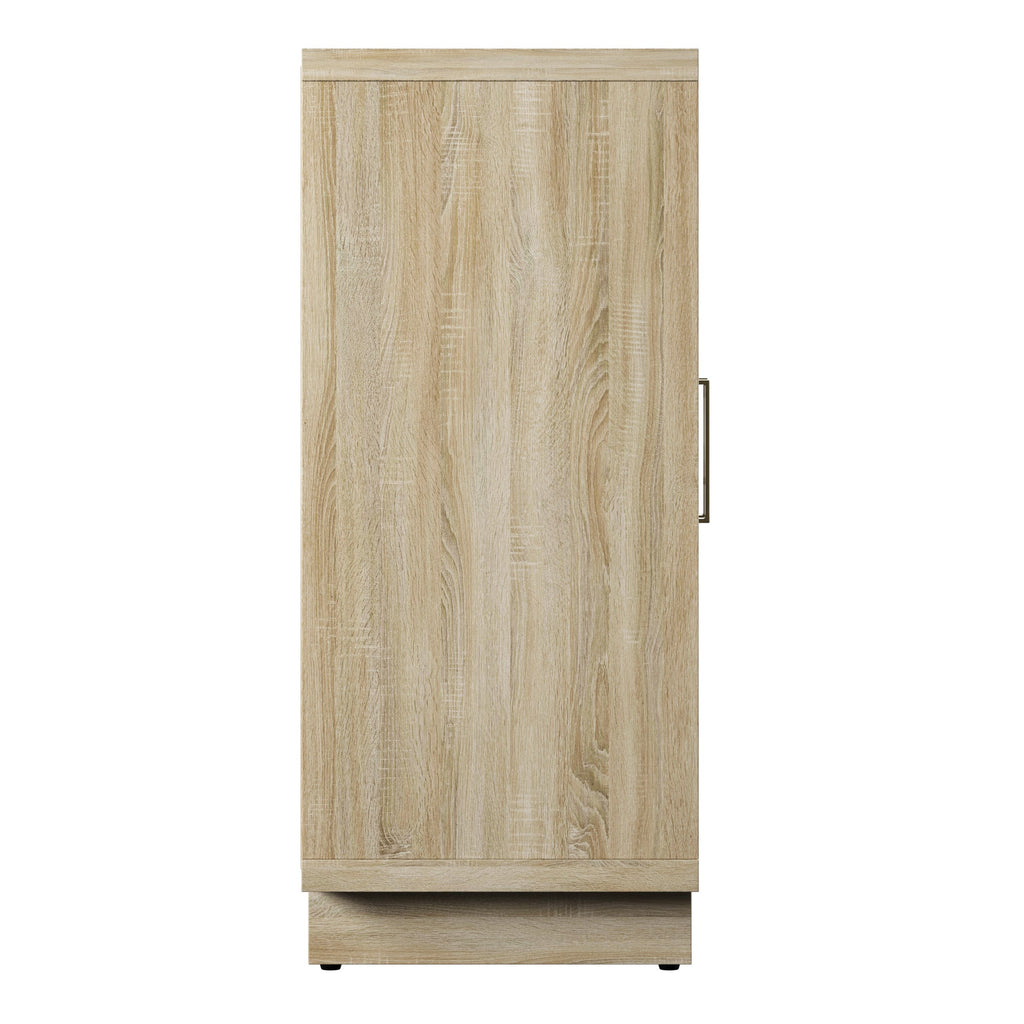 Buffet/lambris de style bohème côtier en lin avec étagères de rangement