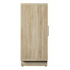 Buffet/lambris de style bohème côtier en lin avec étagères de rangement