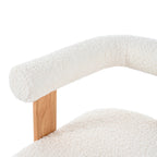 Walker Edison | Fauteuil d'appoint en forme de tonneau Boucle 