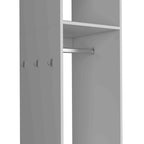 Armoire haute blanche Walker Edison avec miroir