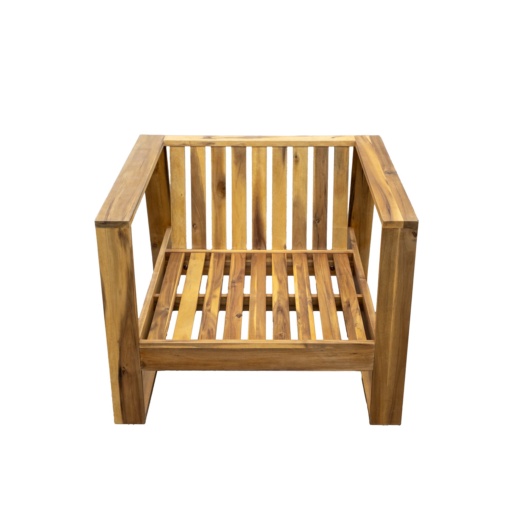 Walker Edison | Ensemble de salon de jardin 3 pièces en bois d'acacia