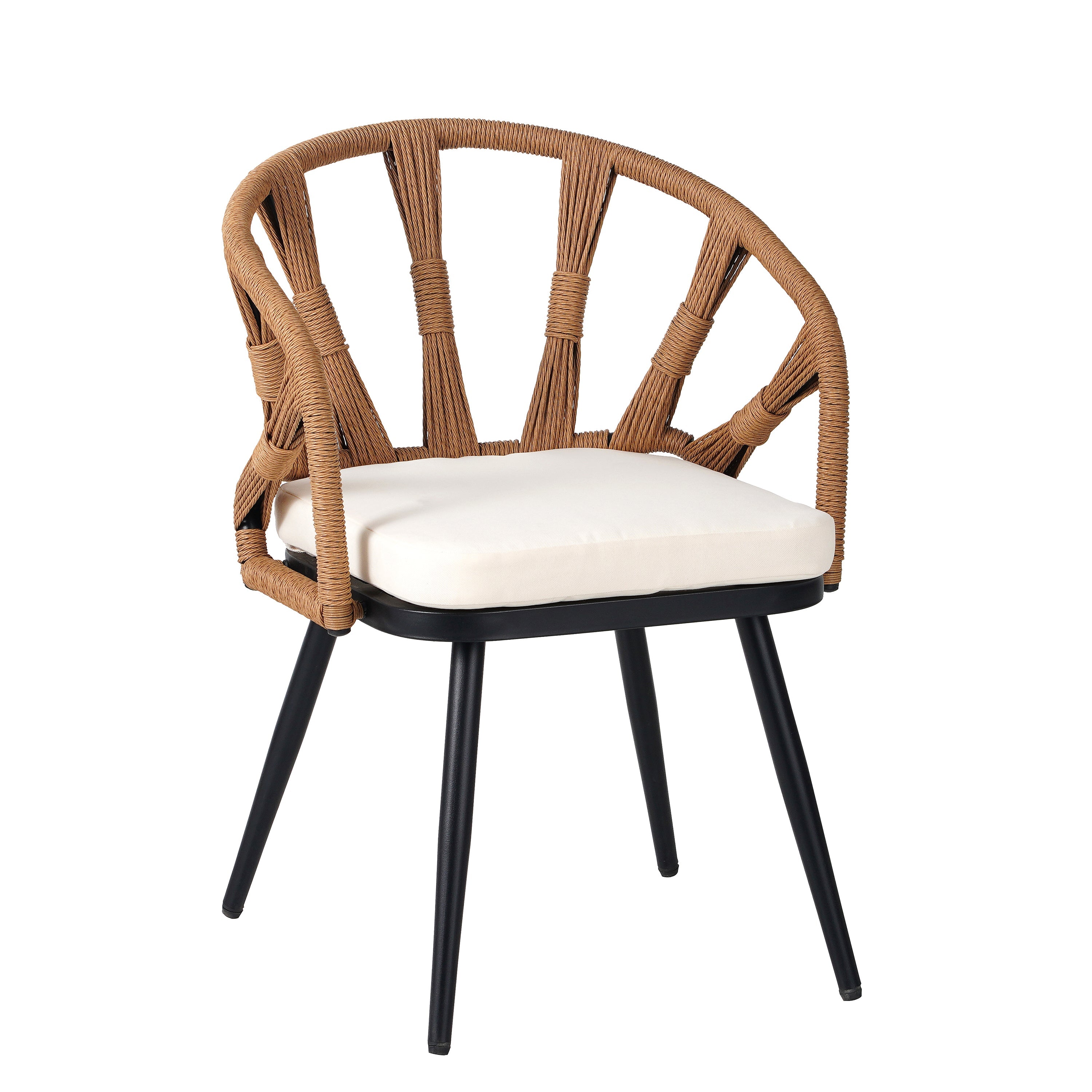 Walker Edison | Ensemble table et chaises de jardin contemporain style U