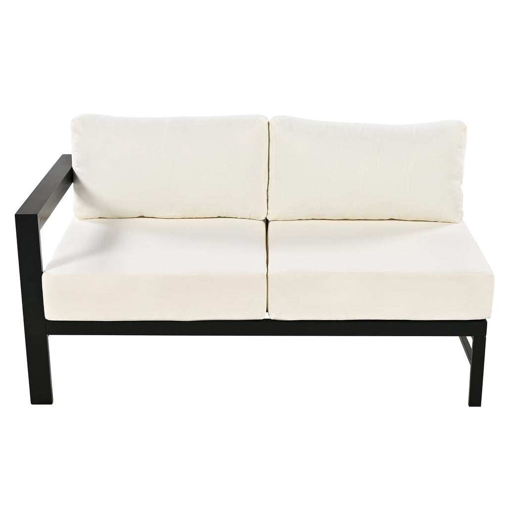 Ensemble de canapés d'angle d'extérieur en forme de U Walker Edison 