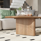 Table basse moderne en placage de frêne rustique 