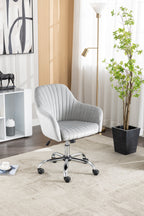 Walker Edison | Chaise de bureau moderne en velours pour la maison