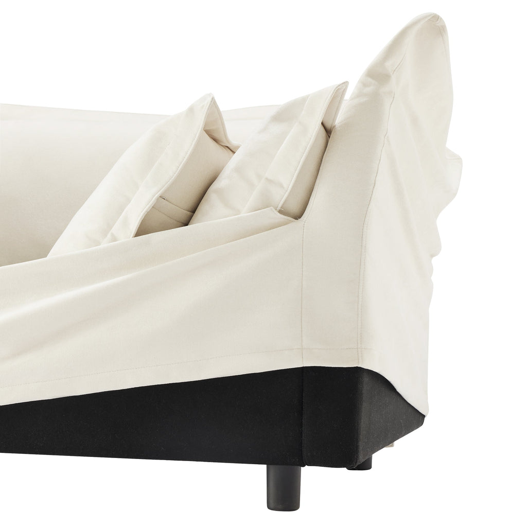 Walker Edison | Ensemble de fauteuils d'appoint à assise profonde et housse amovible