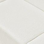 Canapé d'angle sculptural et incurvé contemporain Boucl¨¦ en forme de L 