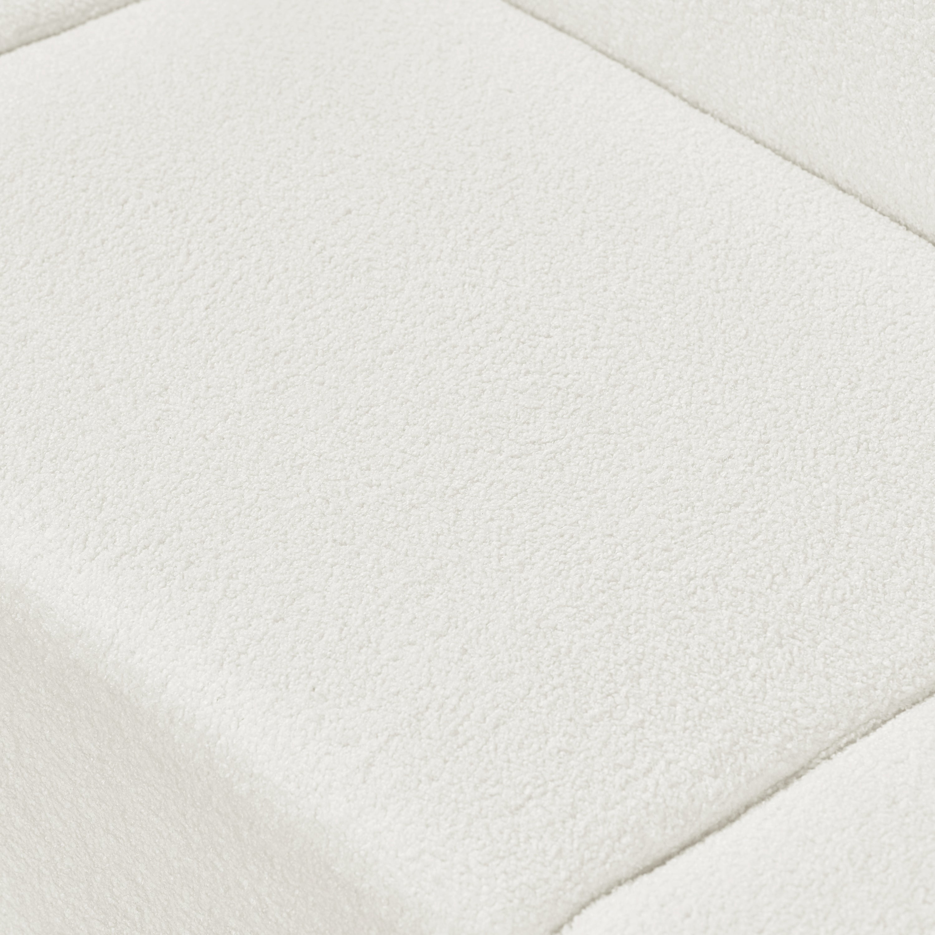 Canapé d'angle sculptural et incurvé contemporain Boucl¨¦ en forme de L 