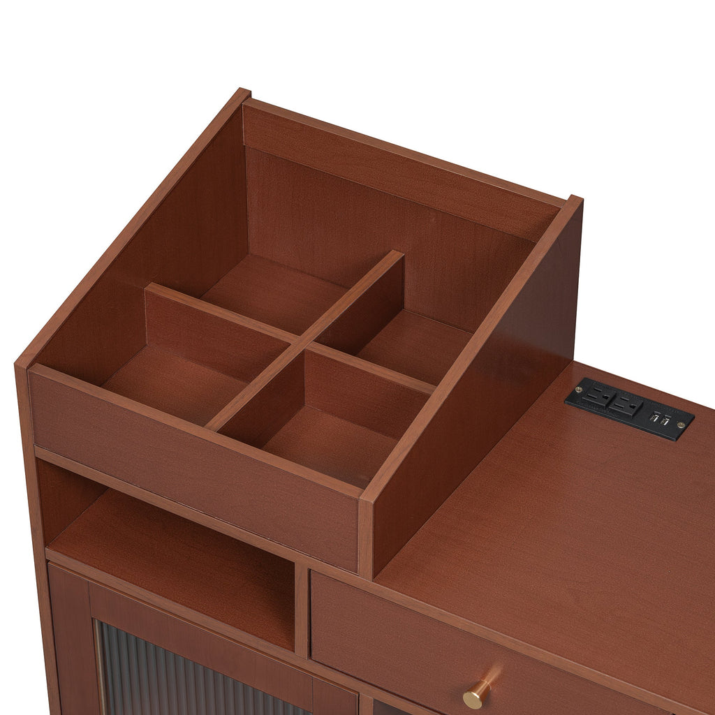 Walker Edison | Coiffeuse moderne avec tiroirs