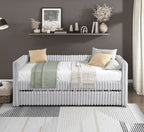 Walker Edison | Lit de jour capitonné en velours côtelé avec lit gigogne