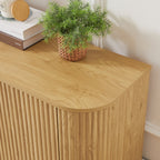 Buffet/meuble TV contemporain cannelé de 162,5 cm