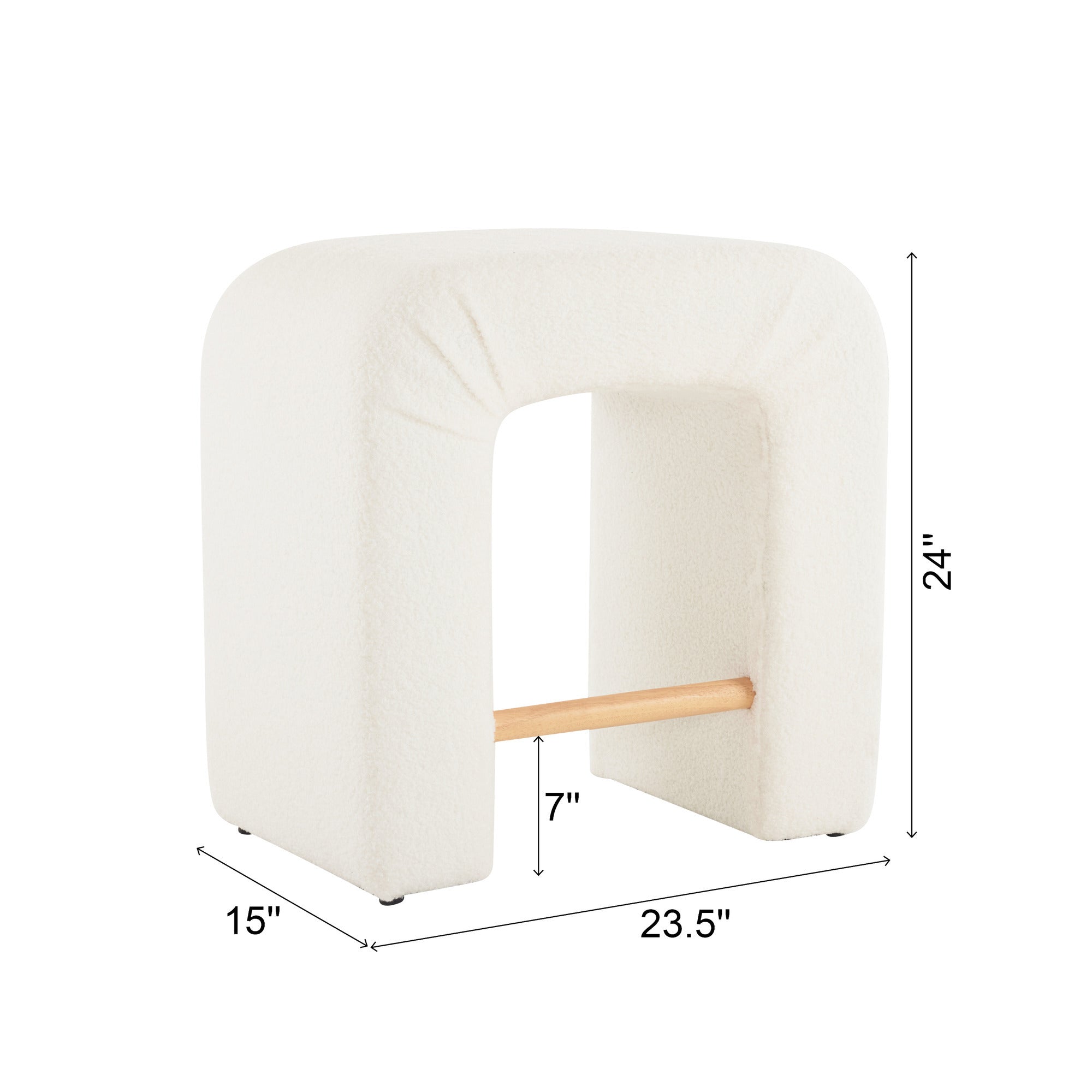 Walker Edison | Ensemble de 2 tabourets Boucle