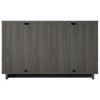 Buffet/lambris de style bohème côtier en lin avec étagères de rangement