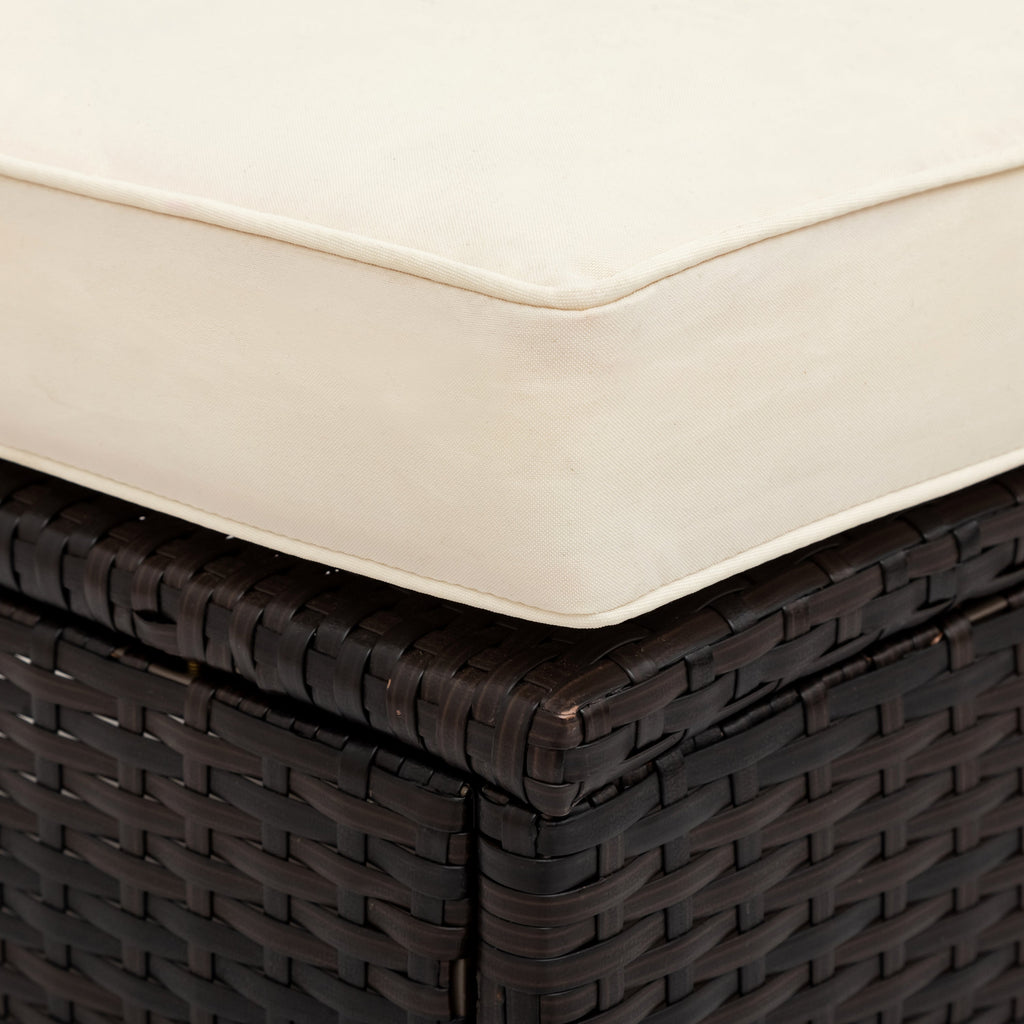 Walker Edison | Ensemble de canapés 5 pièces en résine tressée moderne résistante aux intempéries