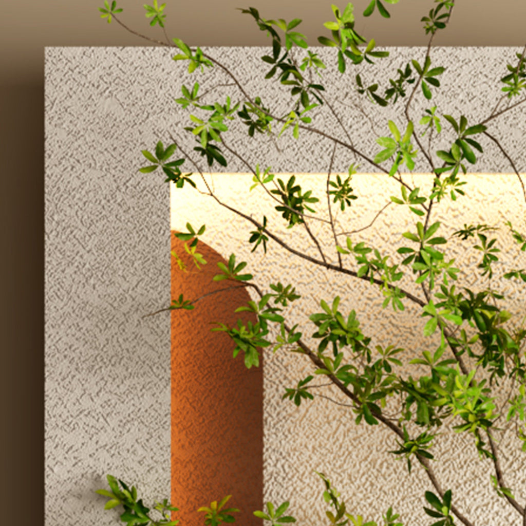 Décoration murale en grès à LED 3 couleurs réglables 