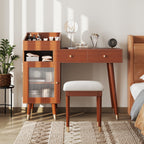 Walker Edison | Coiffeuse moderne avec tiroirs