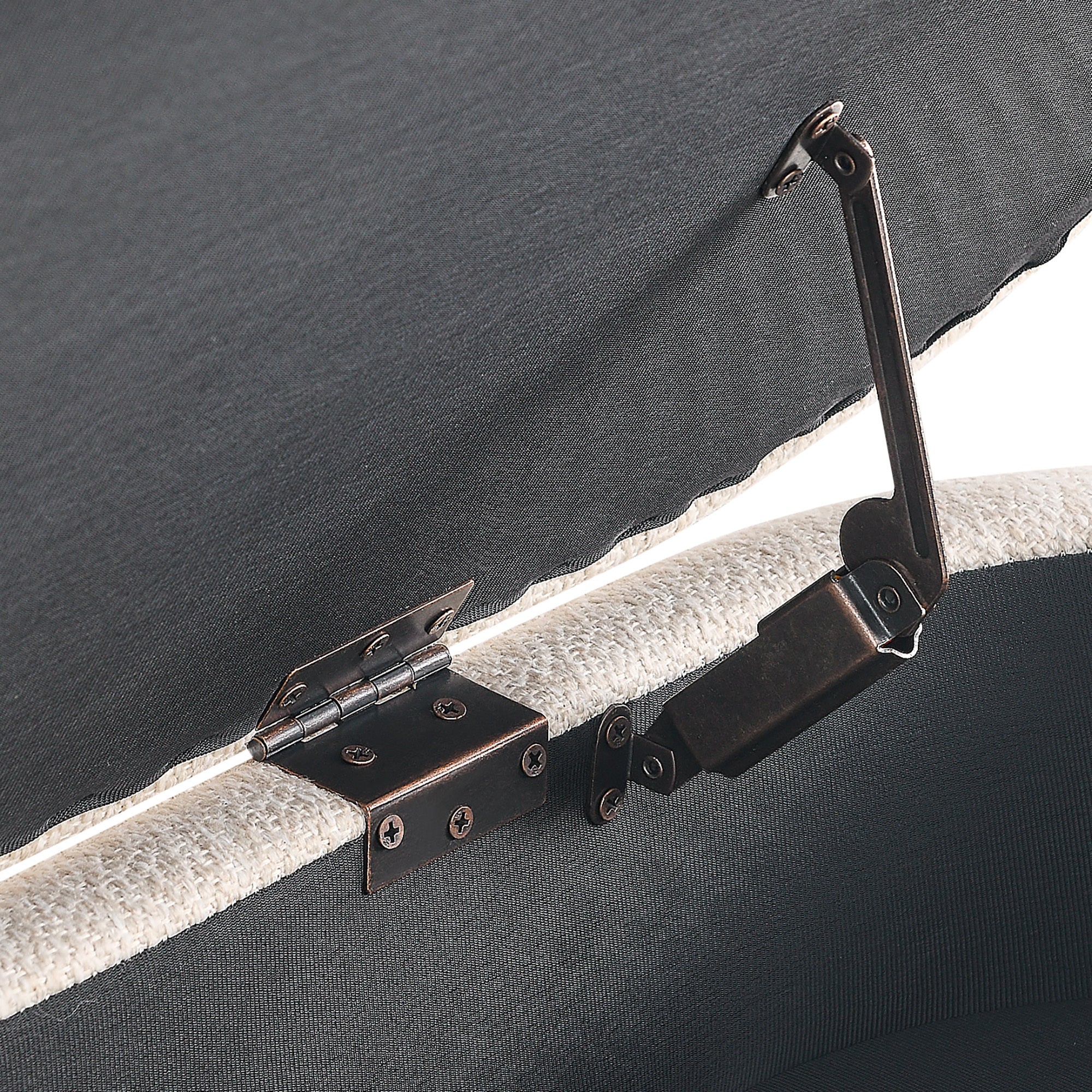 Walker Edison | Banc de rangement ovale ottoman