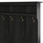 Porte-manteau d'entrée avec paniers et rangements ouverts