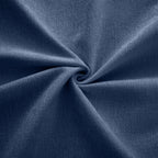 Walker Edison | Canapé deux places élégant en chenille bleue avec pouf de rangement