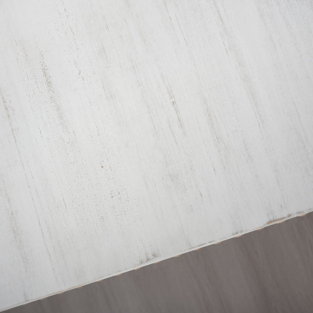 Table console d'entrée Walker Edison | Curve Design blanc délavé 59 