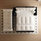 Walker Edison | Canapé-lit convertible 3 en 1 (lit Queen) 