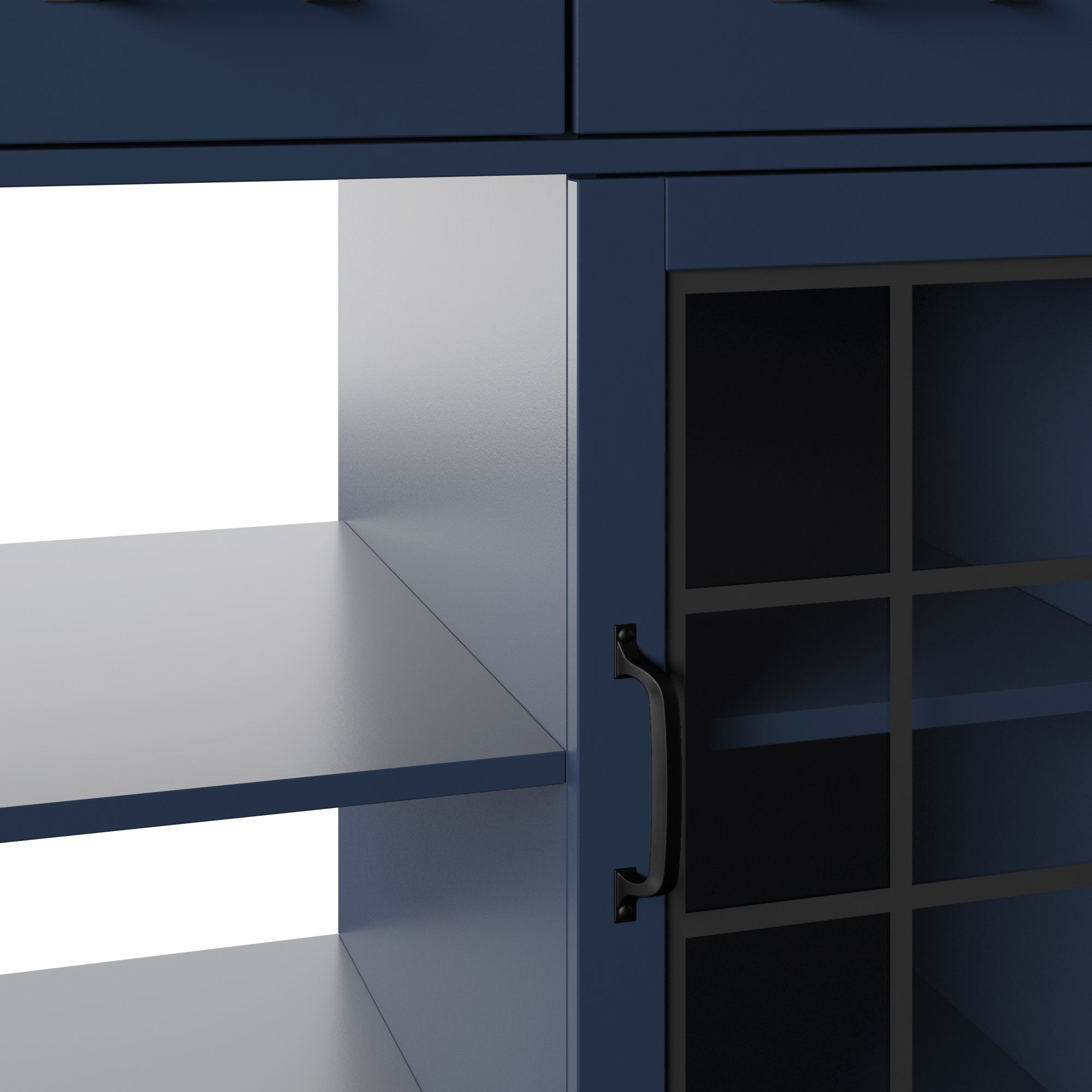 Chariot de cuisine roulant compact avec rangement