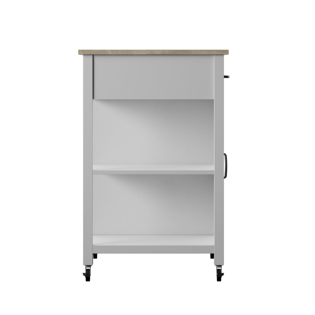 Chariot de cuisine roulant compact avec rangement