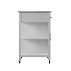 Chariot de cuisine roulant compact avec rangement