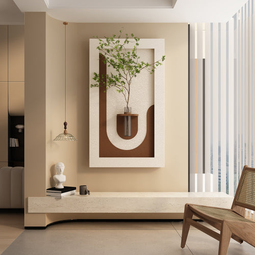 Décoration murale en grès à LED 3 couleurs réglables 