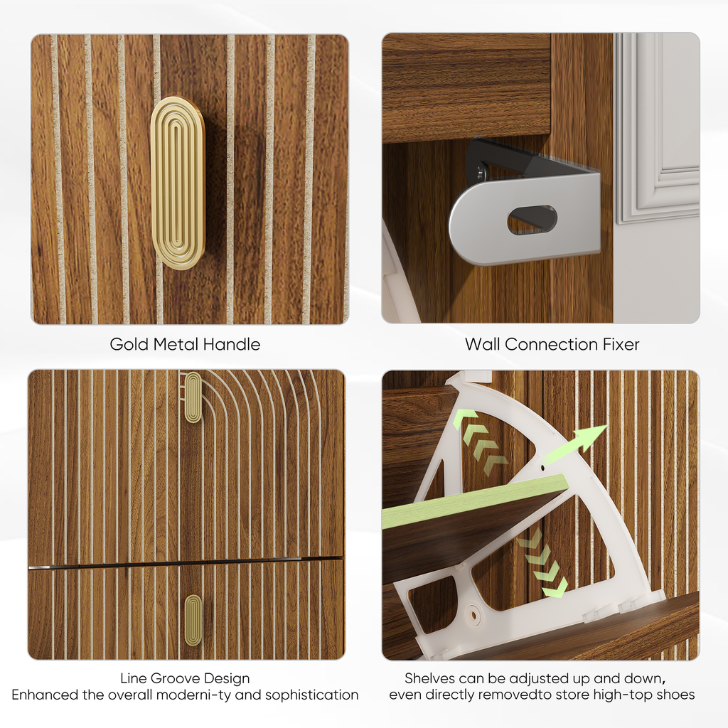 Walker Edison | Meuble de rangement à chaussures moderne et minimaliste