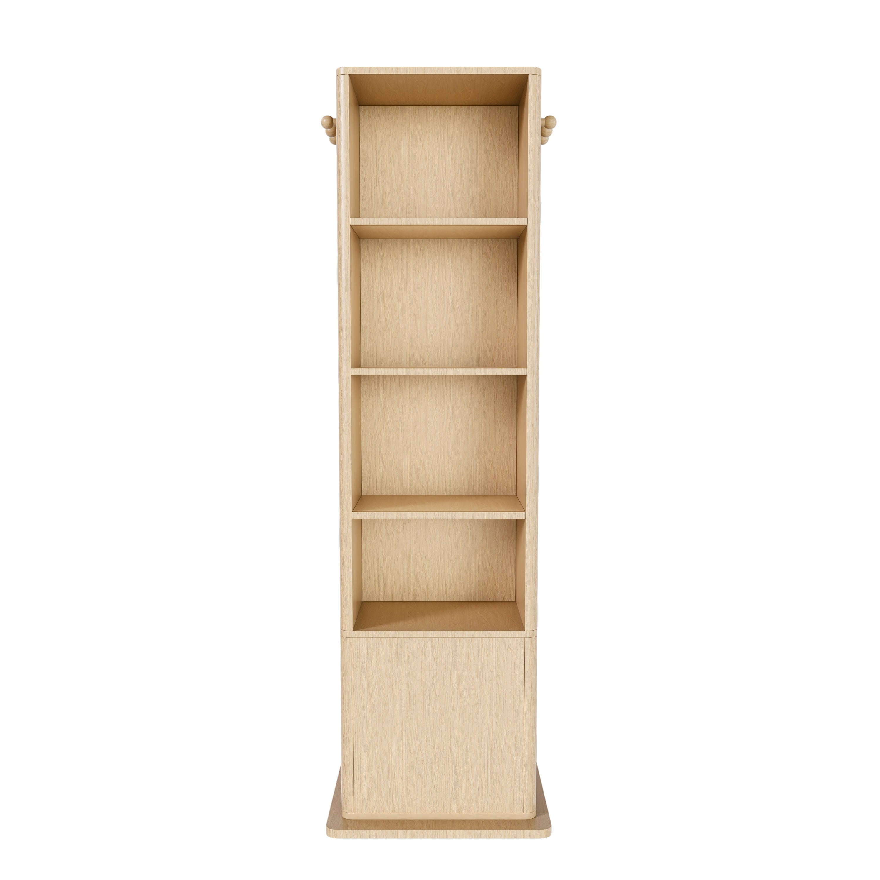 Armoire de rangement multifonctionnelle 4 en 1 avec miroir pivotant à 360° sur toute la longueur 