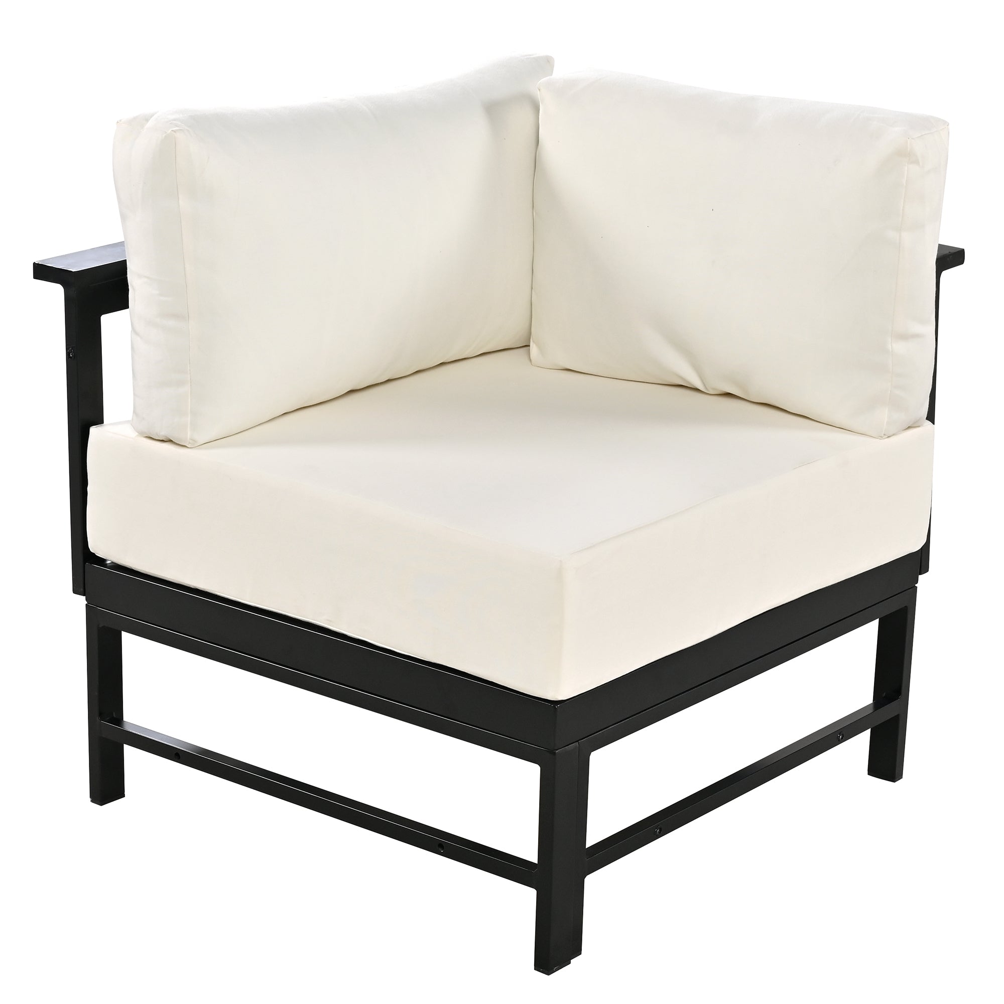 Ensemble de canapés d'angle d'extérieur en forme de U Walker Edison 