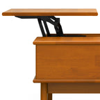 Table basse relevable en teck Walker Edison | Style milieu du siècle