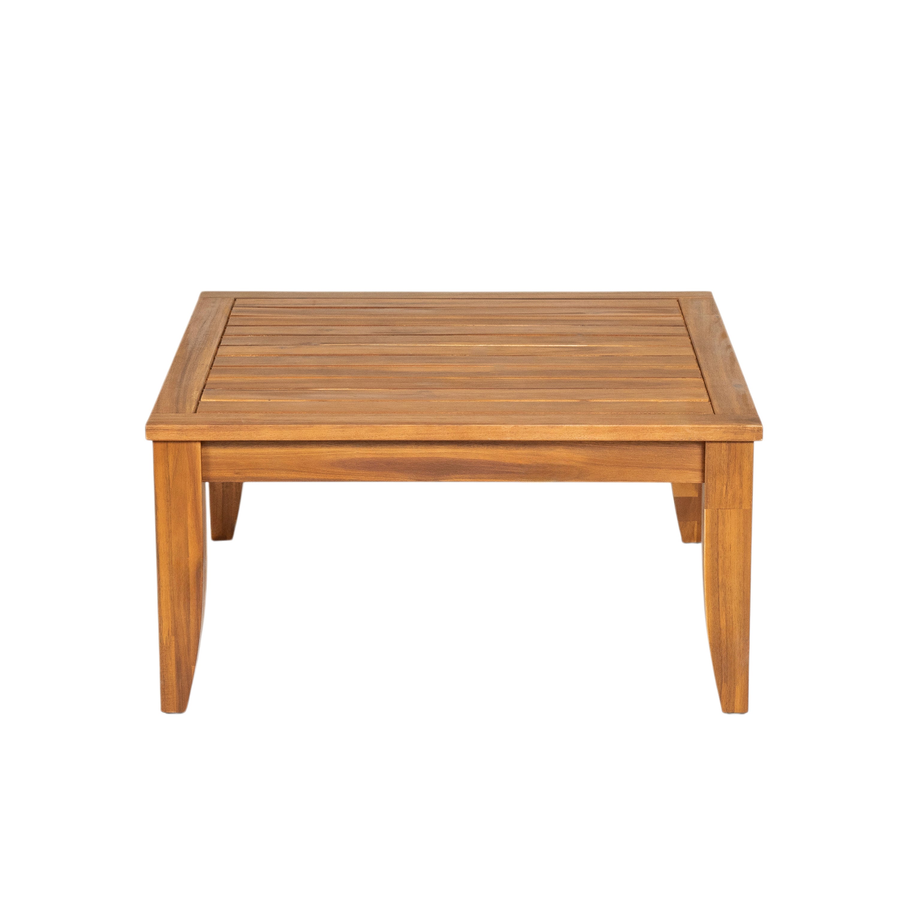 Ensemble de canapés d'angle modulaires d'extérieur 6 pièces en bois d'acacia Walker Edison 