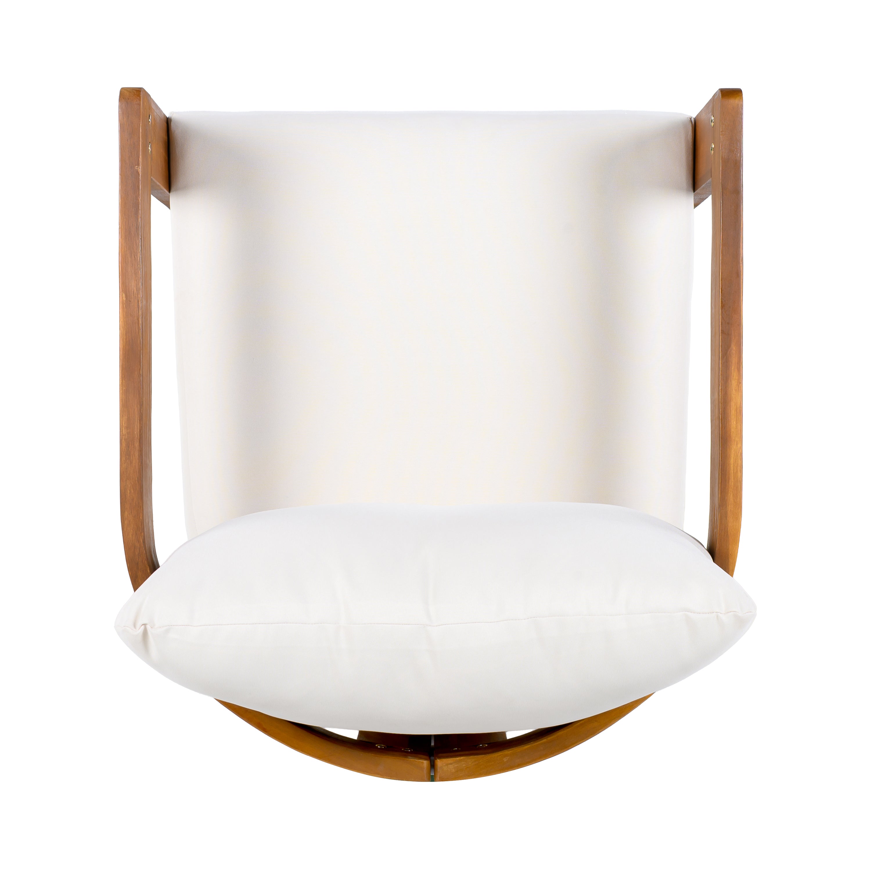 Walker Edison | Ensemble de 2 fauteuils club d'extérieur haut de gamme en bois d'acacia, design incurvé 