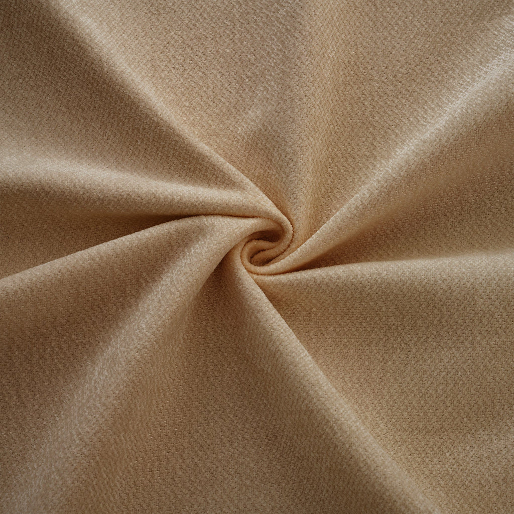 Walker Edison | Canapé deux places moderne et élégant en chenille camel avec pouf