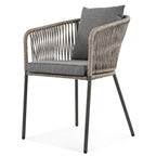 Walker Edison | Ensemble de salle à manger de patio 7 pièces au design moderne en corde