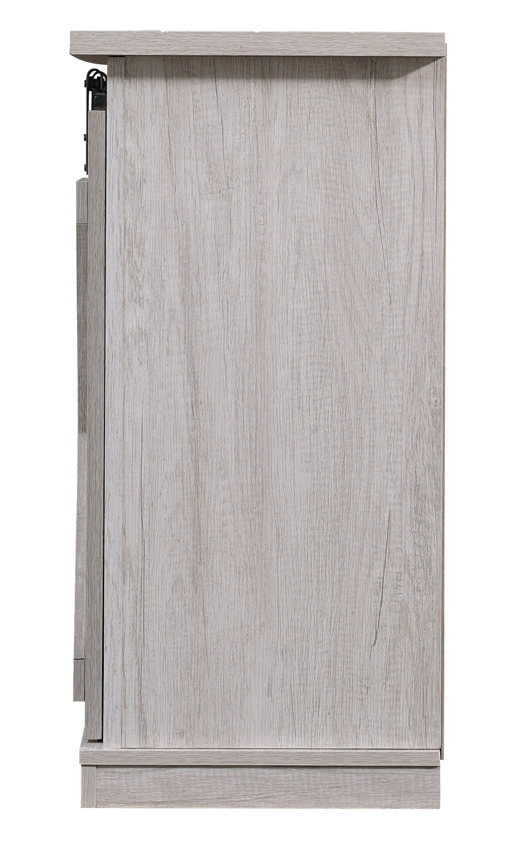 Portes coulissantes de style grange, meuble TV en peuplier de 137 cm, console multimédia