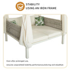 Walker Edison | Bain de soleil chic pour terrasse extérieure avec rideaux