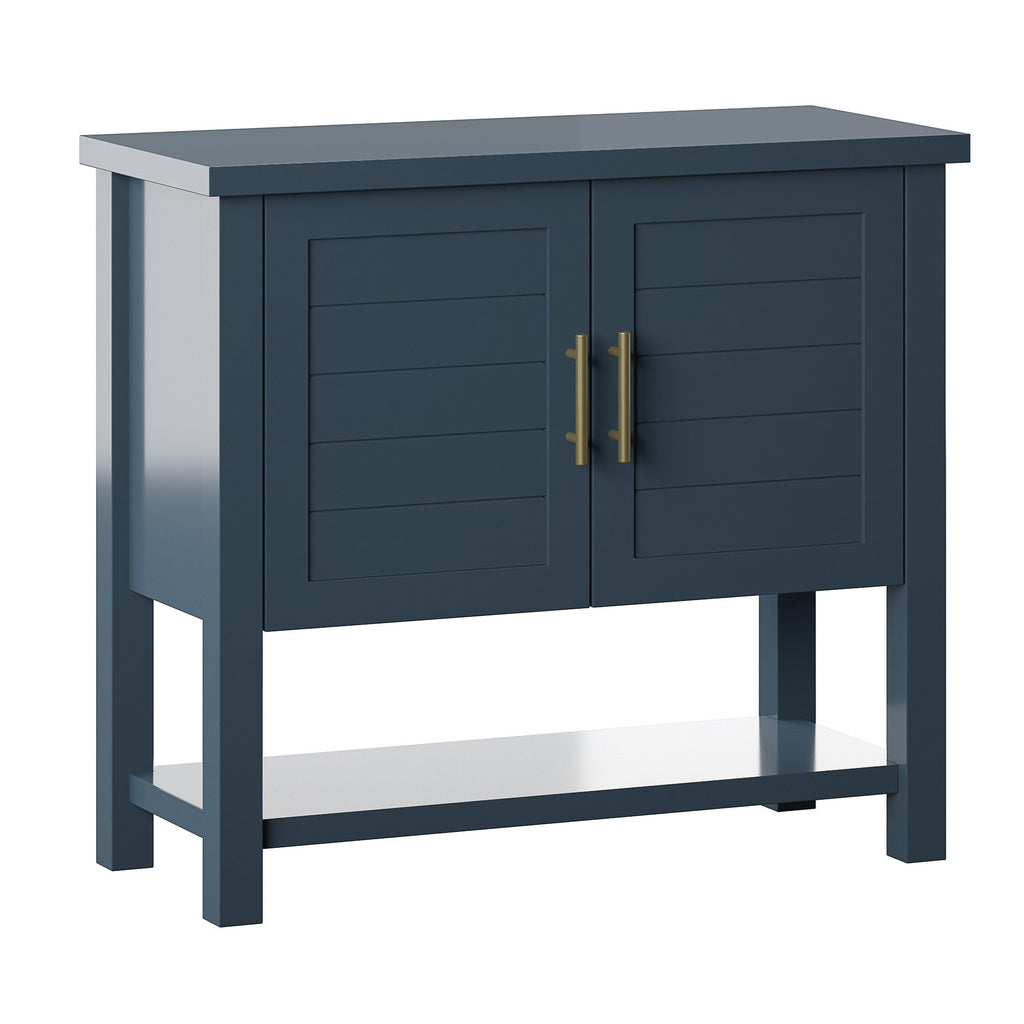 Meuble d'appoint à panneaux de style côtier avec rangement