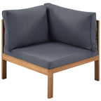 Ensemble de canapés d'extérieur Walker Edison | Structure en bois d'acacia